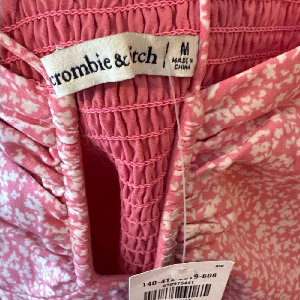 Abercrombie & Fitch Floral Pink Women's Top - Picture 7 of 8